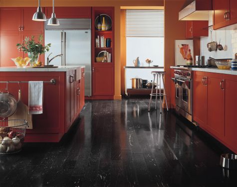 Maple Black, Black Hardwood Floors In Kitchen